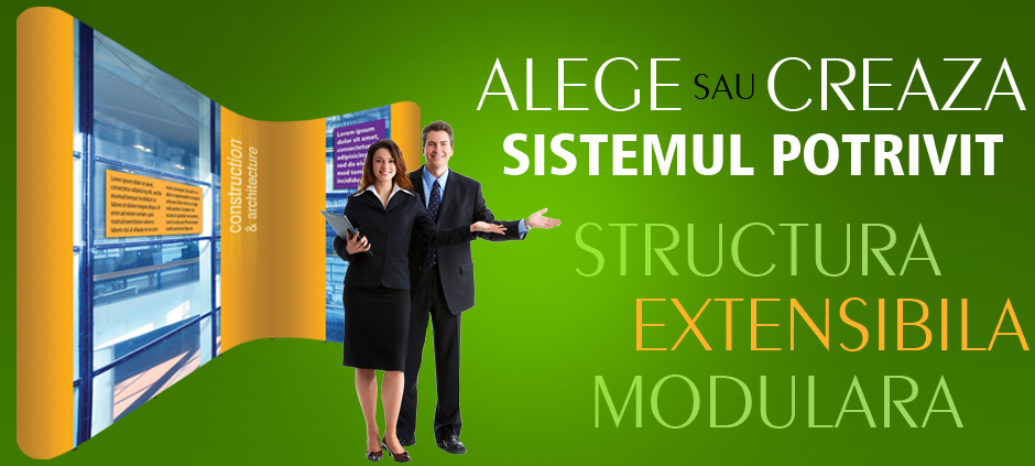 structura extensibila modulara pop-up display